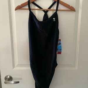 Black TYR One-Piece Swimsuit